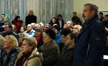 В пятницу (28.01.2011) в Токсово прошло собрание жителей поселка по вопросу изменения границ природного парка на берегу Кривого озера (Вероярви)